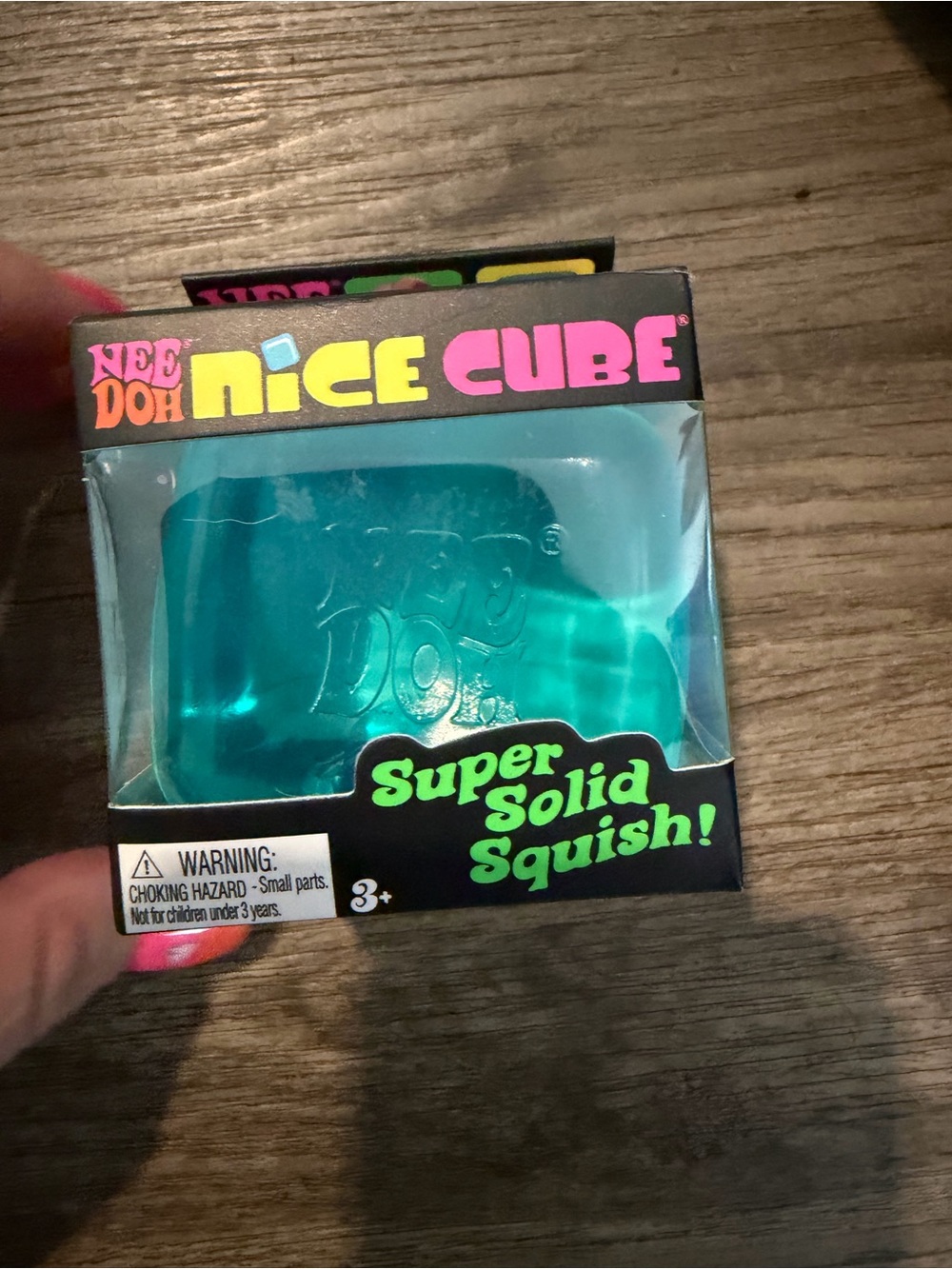 NeeDoh Nice Cube Super Solid Squish Toy - Teal